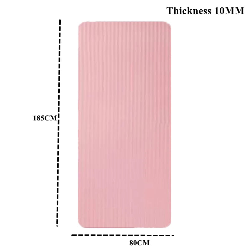 “Flexoora Premium Gym Mat – 185×90 cm, Thick 10 mm Cushion – Gym & Fitness Body”