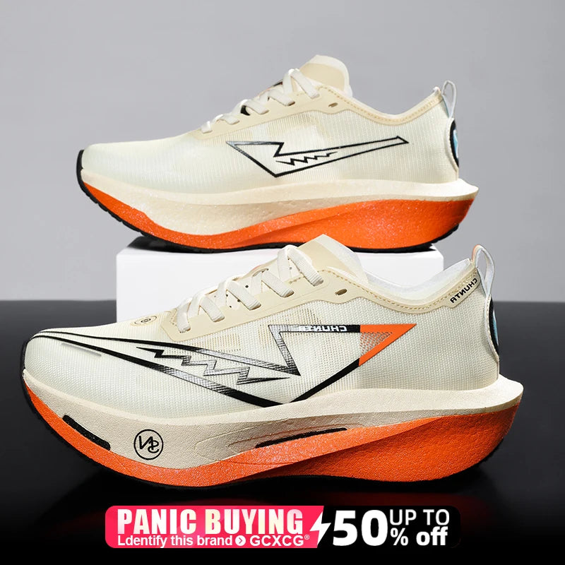 Running Shoes Carbon Board Speciality Marathon Men Sports Breathable Lightweight Women's Comfortable Athletic Nonskid Sneakers