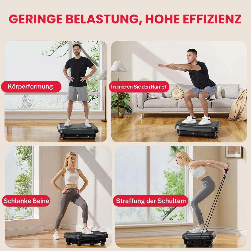 “Flexoora Vibration Plate 99 – Gym Fitness Body Bluetooth Platform, 5 Training Programmes”