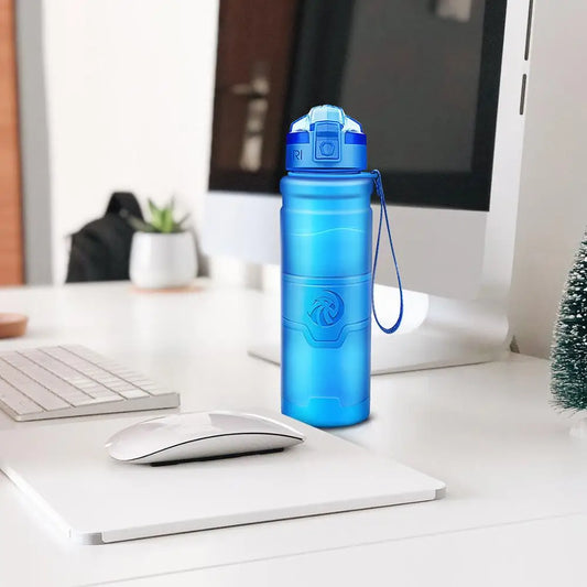 Sports Water Bottles With Time Scale Marker Leakproof Outdoor Shaker Bottle Tritan Plastic Eco-Friendly Drinkware BPA Free