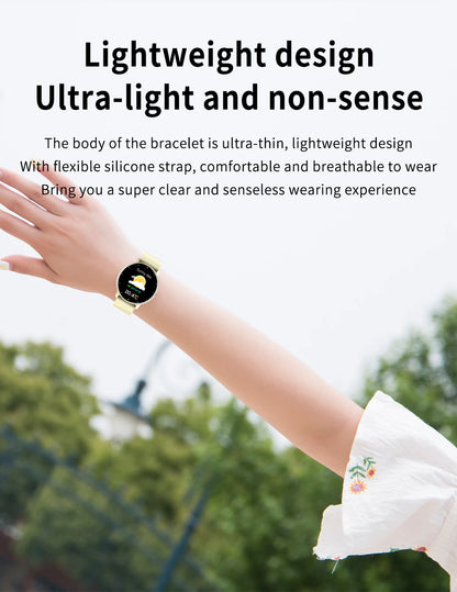 LIGE 2025 Smart Watch Women Men Lady Gift Sport Fitness Watches Heart Rate Monitor Waterproof Smartwatch For Xiaomi Android IOS