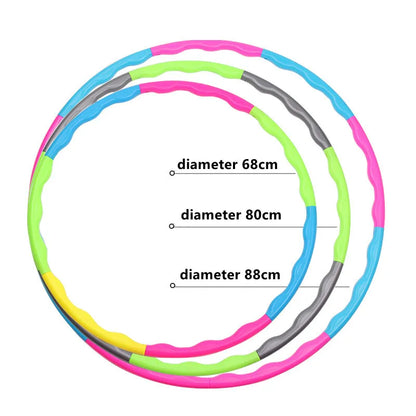 “Flexoora Detachable Pilates Hoop – Gym Fitness Body 9/8/7‑Tube Slimming Waist Trainer”