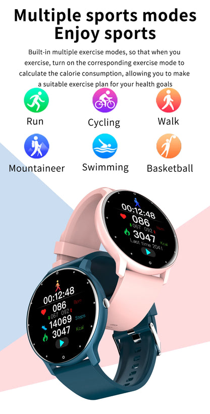 LIGE 2025 Smart Watch Women Men Lady Gift Sport Fitness Watches Heart Rate Monitor Waterproof Smartwatch For Xiaomi Android IOS