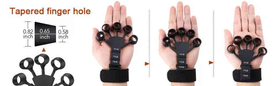 “Flexoora 5‑Finger Hand Trainer – Gym Fitness Body Silicone Wrist Puller & Finger Strengthener”