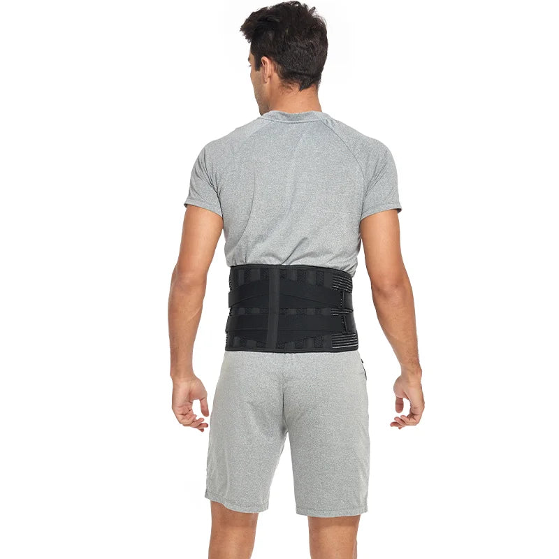 “Flexoora Lumbar Support Back Brace – Gym Fitness Body Breathable Decompression Belt for Sciatica & Scoliosis”