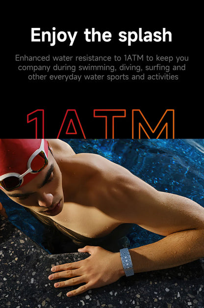 2025 Original No Screen Smart Watch Men's Sports Outdoors Fitness Heart Rate Various data Monitor 1ATM Waterproof Smartwatch