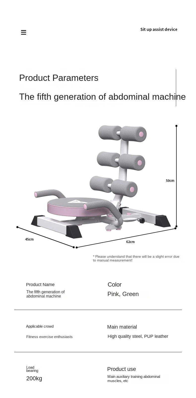 “Flexoora Sit‑Up Auxiliary Fitness Equipment – Gym Fitness Body Indoor Abdominal Trainer”