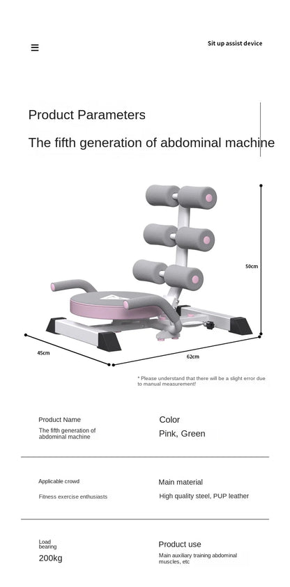“Flexoora Sit‑Up Auxiliary Fitness Equipment – Gym Fitness Body Indoor Abdominal Trainer”