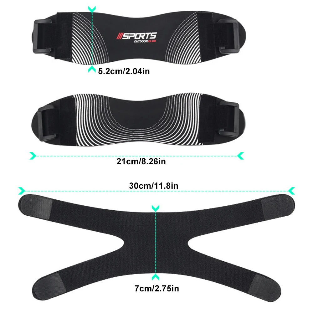 “Flexoora Patellar Support Strap – Gym Fitness Body Adjustable Knee Stabilizer for Running & Football”