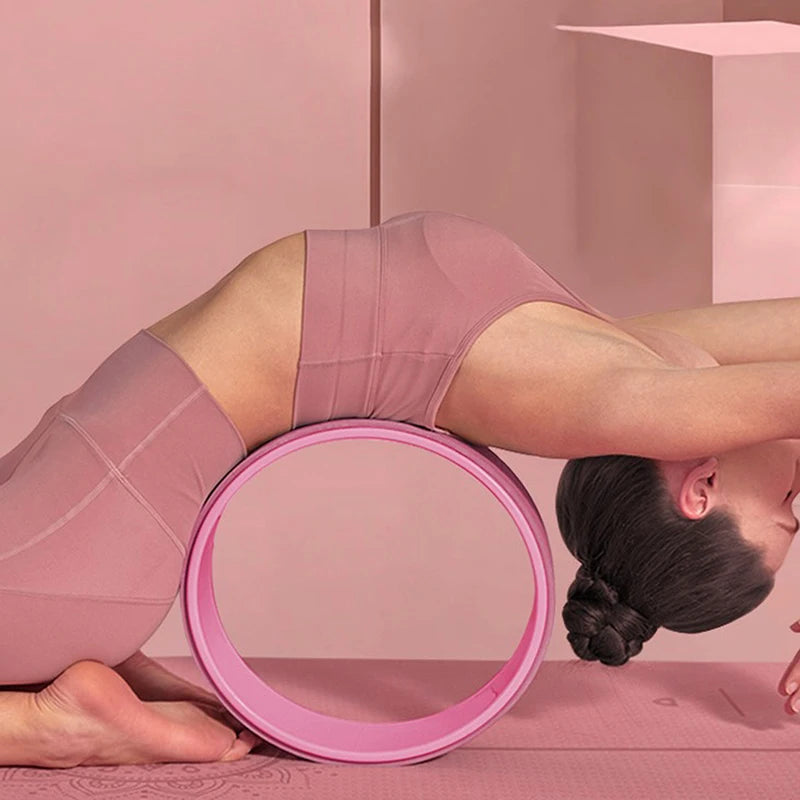 “Flexoora Yoga Wheel – Gym Fitness Body Stretch & Back‑Training Roller”