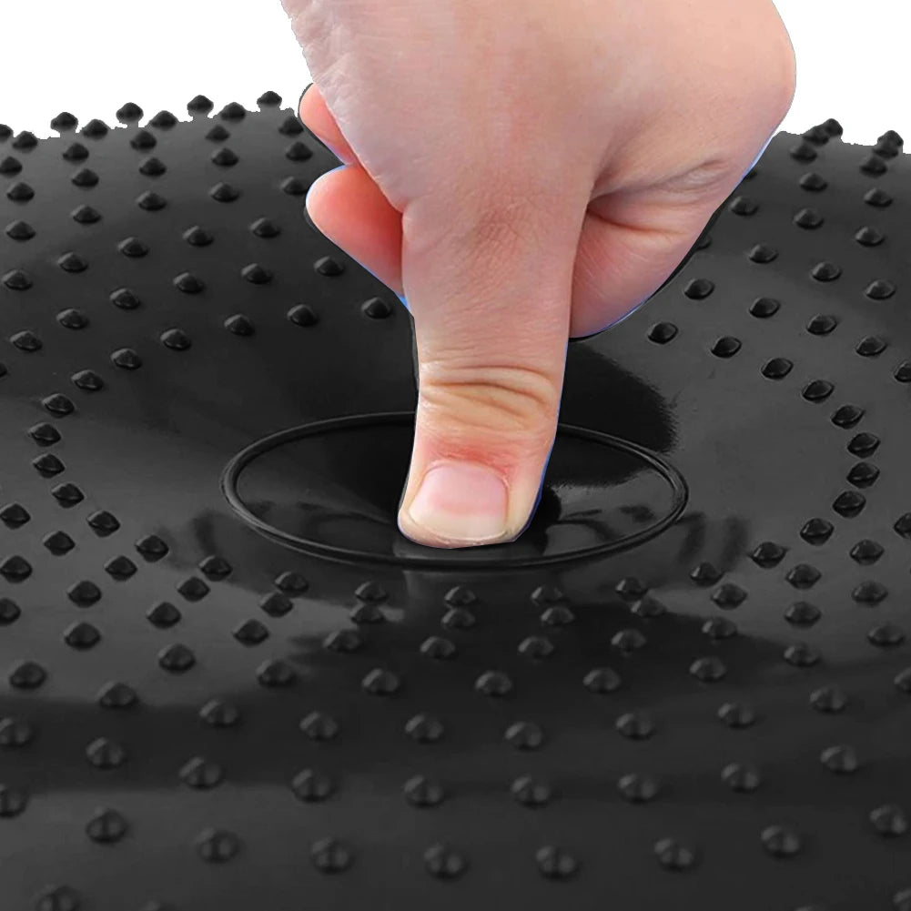 “Flexoora Inflatable Balance Cushion – Gym Fitness Body Travel‑Friendly Wobble & Massage”