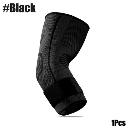 “Flexoora Adjustable Elbow Brace – Gym Fitness Body Compression Sleeve & Strap”