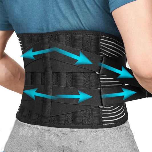 “Flexoora Lumbar Support Back Brace – Gym Fitness Body Breathable Decompression Belt for Sciatica & Scoliosis”