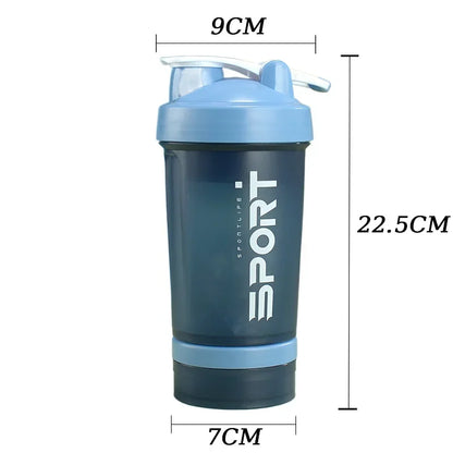 Shaker Protein Bottle Powder Shake Cup Large Capacity Water Bottle Mixing Cup Body Building Exercise Mixing Bottle Water Bottles