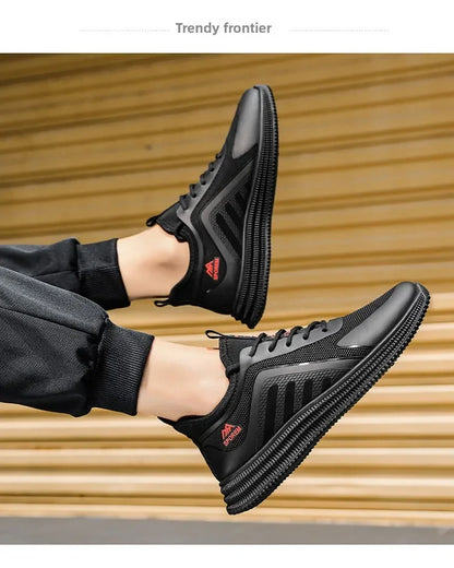 Sports Shoes Man's Lightweight Soft Sole Casual Comfortable Shoes Thin Flat Bottom Resistant To Dirt Trendy Streamline Anti-slip