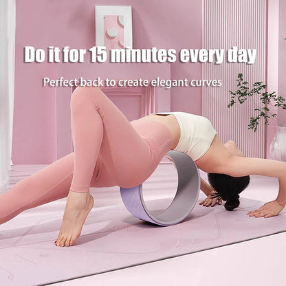 “Flexoora Yoga Wheel – Gym Fitness Body Stretch & Back‑Training Roller”