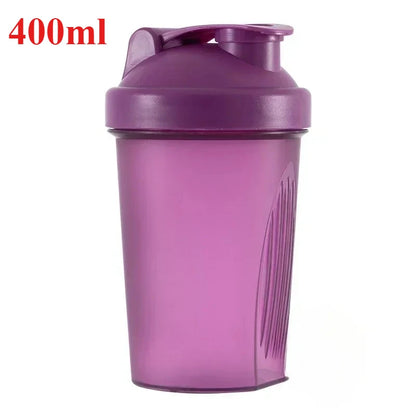 Sports Shaker Protein Bottle with steel Ball Powder Shake Cup Water Bottle Plastic Mixing Cup Body Building Exercise Bottle