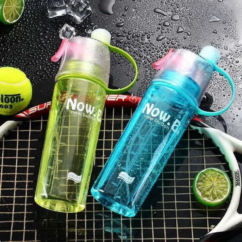 Sports Water Bottle Spray Cup Outdoor Portable Kettles Jug Large Capacity Men And Women 600ml