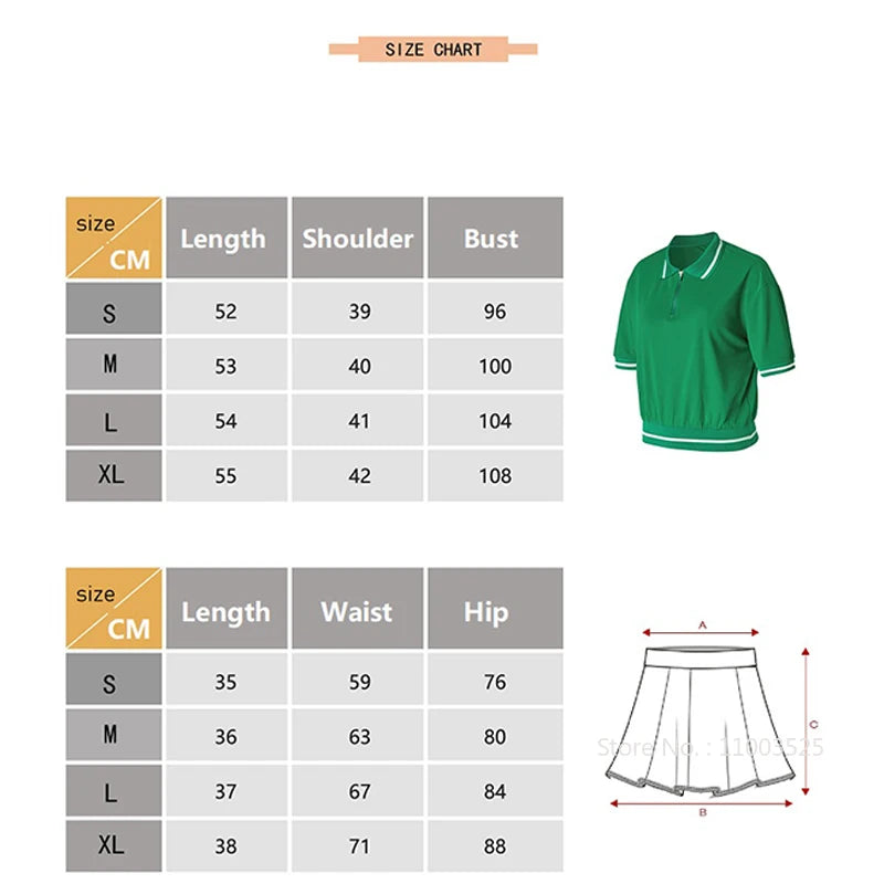 “Flexoora Women’s Quick‑Dry Polo & Pleated Skort Tennis Set”