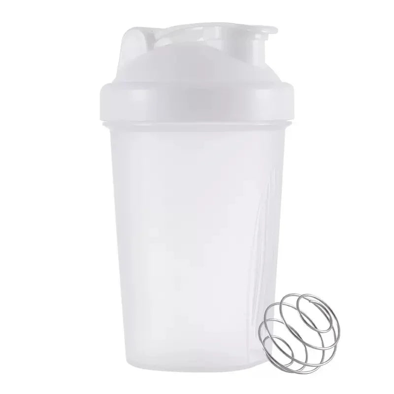 Sport Shaker Bottle 400ML Whey Protein Powder Mixing Bottle Sport Fitness Gym Shaker Outdoor Portable Plastic Drink Bottle