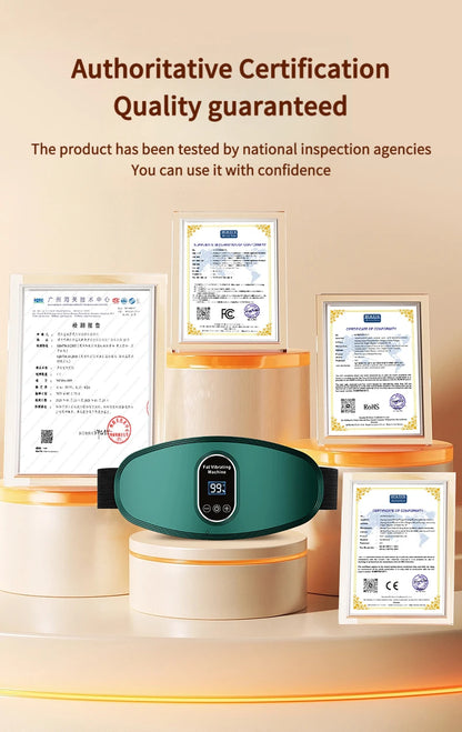 “Flexoora Hot Compress & Fat‑Burn Massage Belt – Gym Fitness Body USB Slimming Vibra Band”