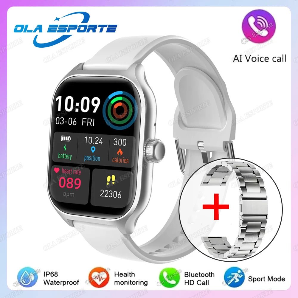 2025 New Smart Watch Men Women Gift Full Touch Screen Digital Sport Fitness Message Watches Bluetooth Call Smartwatch Wristwatch