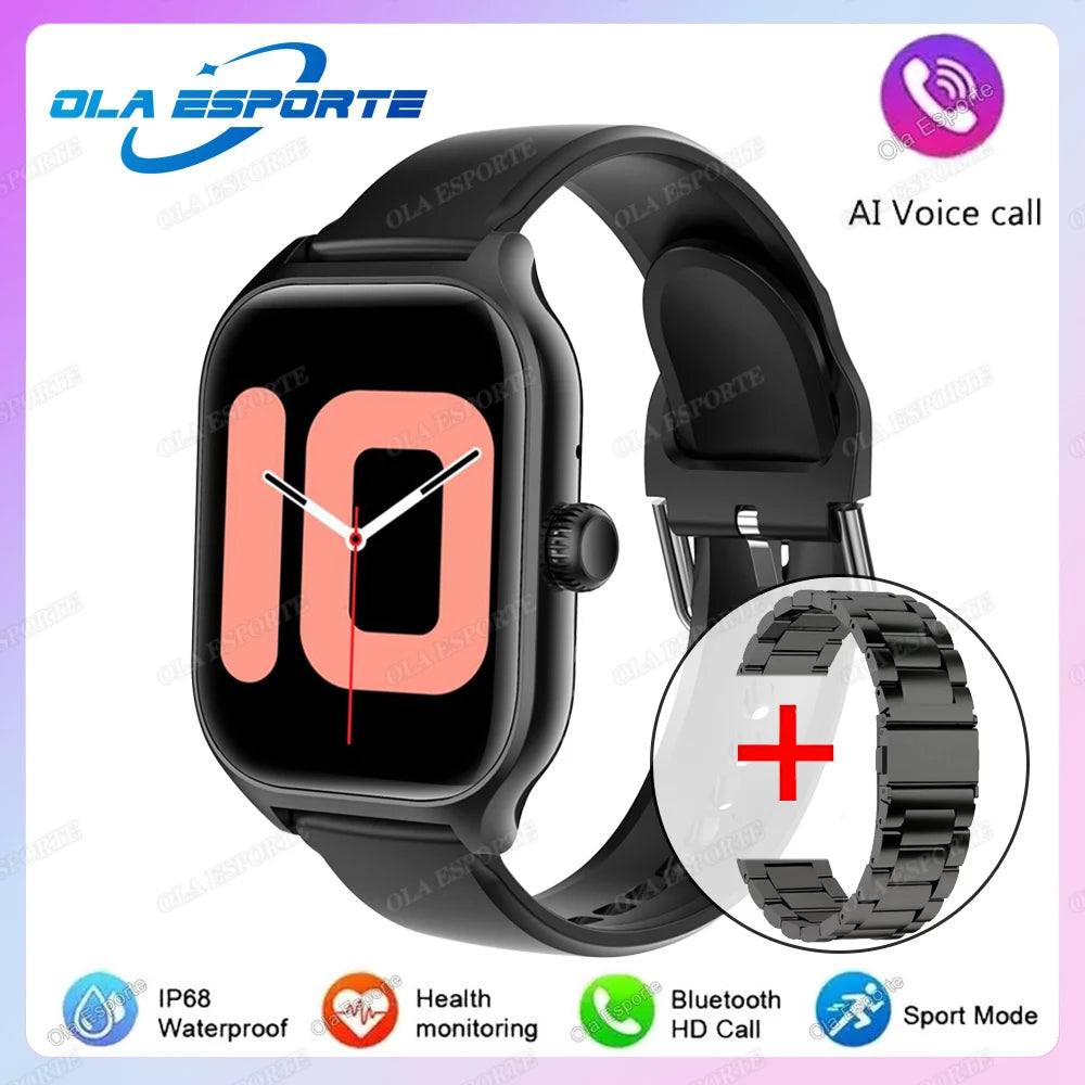 2025 New Smart Watch Men Women Gift Full Touch Screen Digital Sport Fitness Message Watches Bluetooth Call Smartwatch Wristwatch