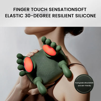 “Flexoora Heated Neck & Shoulder Massager – Gym Fitness Body Electric Kneading‑Pillow 3 Mode”