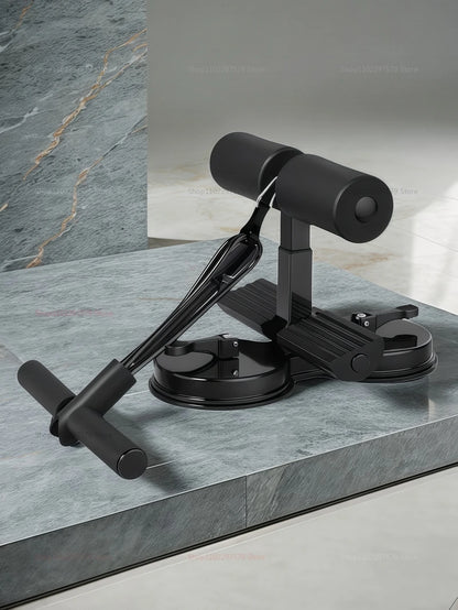 “Flexoora Suction‑Cup Seated Core Trainer – Gym Fitness Body Adjustable Plank & Ankle Strap Support”