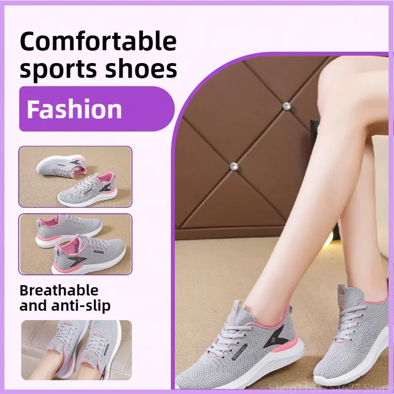 Women's Sports Shoes New Spring and Autumn Multifunctional Soft  Lightweight Running Shoes, Suitable for Women's Daily Clothing