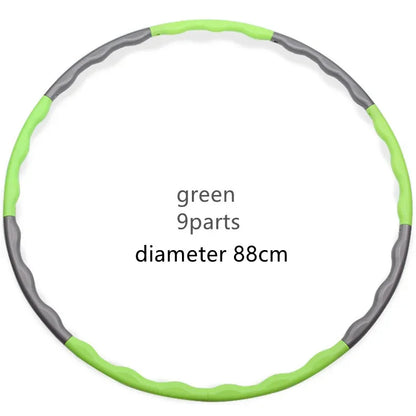 “Flexoora Detachable Pilates Hoop – Gym Fitness Body 9/8/7‑Tube Slimming Waist Trainer”