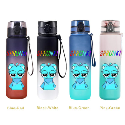 650ML Sprunki Sports Water Cup Portable Fitness Drink Bottle Kettle Outdoor Travel Office Jugs Shaker Drink Bottle Game Gifts