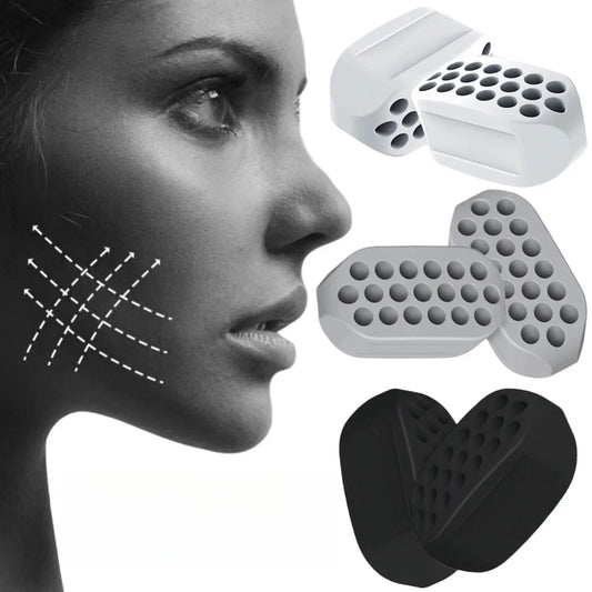 “Flexoora Jaw‑Line Trainer – Gym Fitness Body Silicone Dual Resistance Chew Balls”