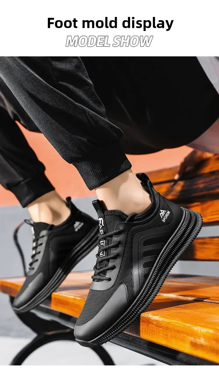Sports Shoes Man's Lightweight Soft Sole Casual Comfortable Shoes Thin Flat Bottom Resistant To Dirt Trendy Streamline Anti-slip