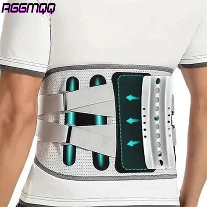 “Flexoora Lumbar Support Back Brace – Gym Fitness Body Adjustable Belt with Bionic Support Plate for Lower Back & Sciatica”