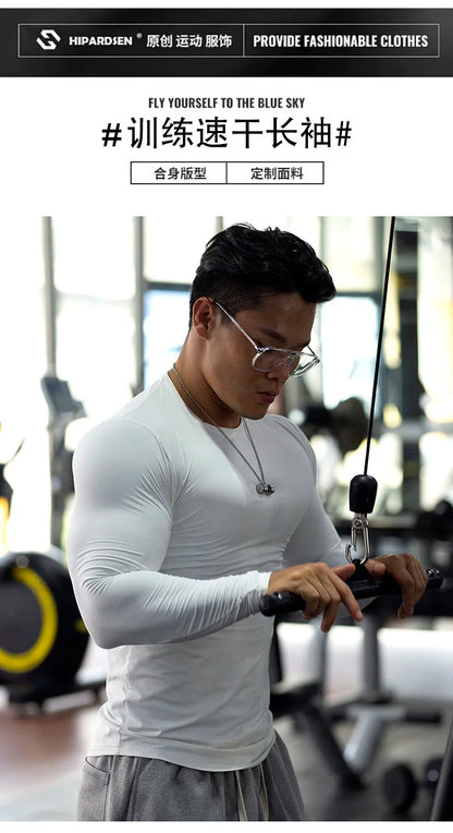 “Flexoora Men’s Quick‑Dry Tight Fit Long‑Sleeve Training Top – All‑Season”