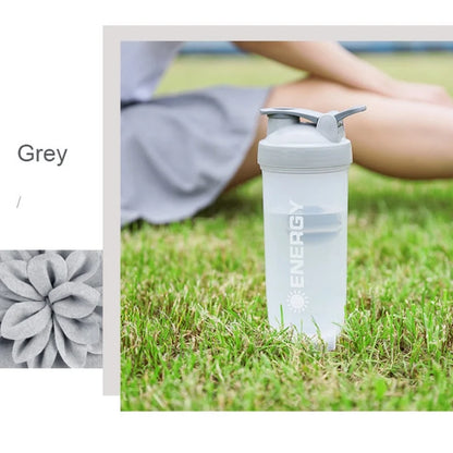 Summer Large-capacity Shaker Cup Outdoor Fitness Milkshake Cup Student Sports Portable Stirring Ball Shock-resistant with Scale