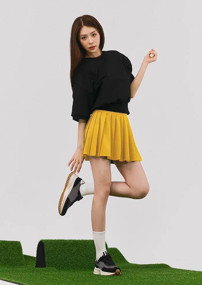 “Flexoora Women’s Quick‑Dry Polo & Pleated Skort Tennis Set”