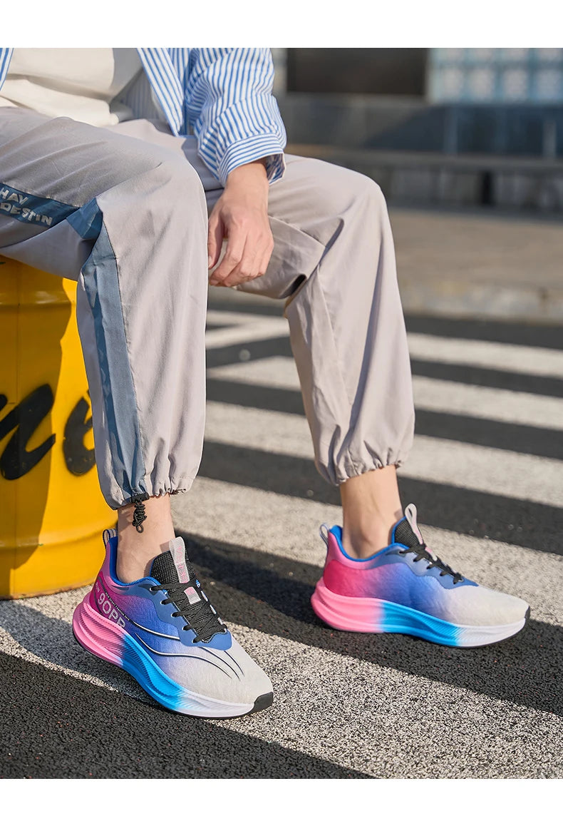 Men's new sports shoes four season casual fashion comfortable versatile wear-resistant thick soled running leisure sports shoes