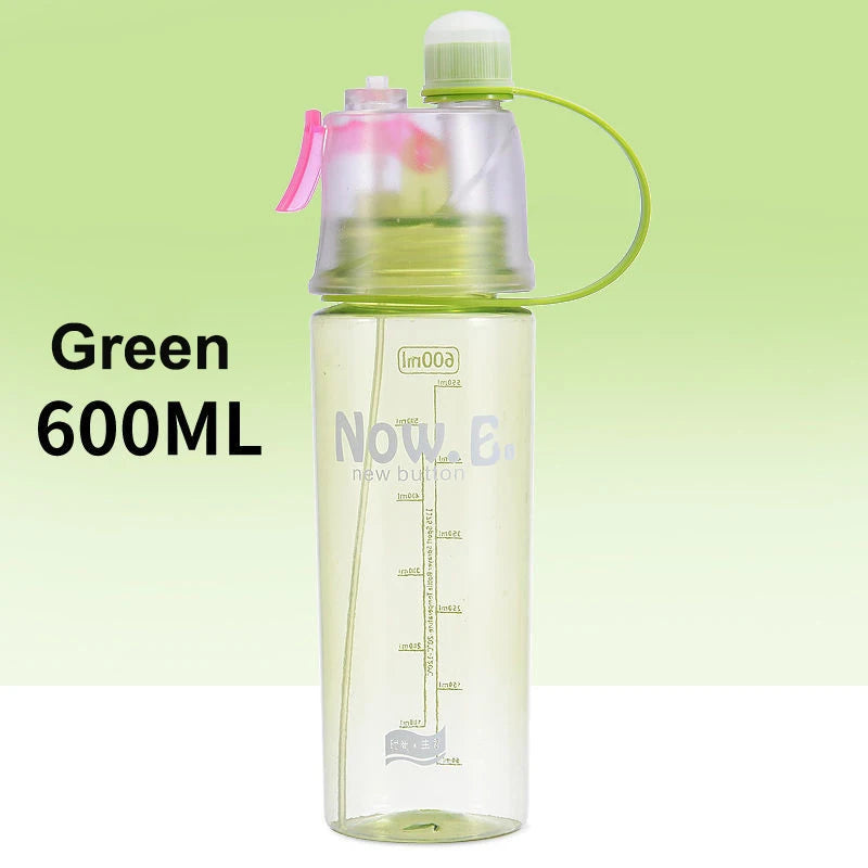 Sports Water Bottle Spray Cup Outdoor Portable Kettles Jug Large Capacity Men And Women 600ml