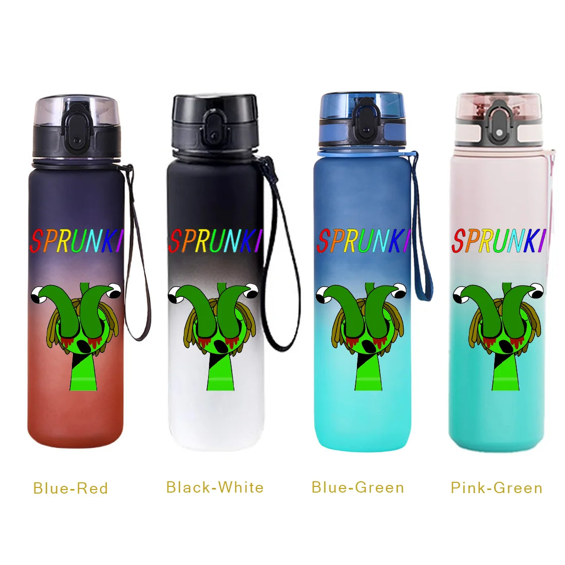 650ML Sprunki Sports Water Cup Portable Fitness Drink Bottle Kettle Outdoor Travel Office Jugs Shaker Drink Bottle Game Gifts