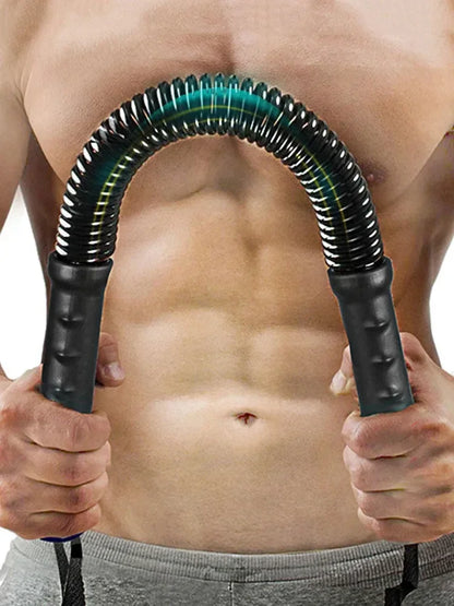 “Flexoora Spring‑Loaded Arm Strength Bar – Gym Fitness Body Adjustable 20‑60kg Upper‑Limb Trainer”