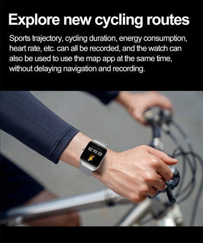 2025 New 1.95 Inch Ultra HD Smart Watch Men For OPPO GPS Tracking Bluetooth Call NFC Heart Rate Sports Fitness Women Smart Watch