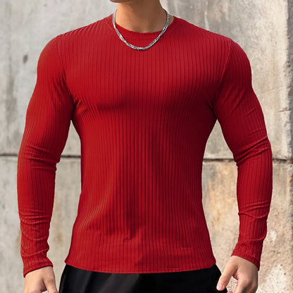 “Flexoora Men’s Quick‑Dry Long‑Sleeve Training Tee – Gym & Running”