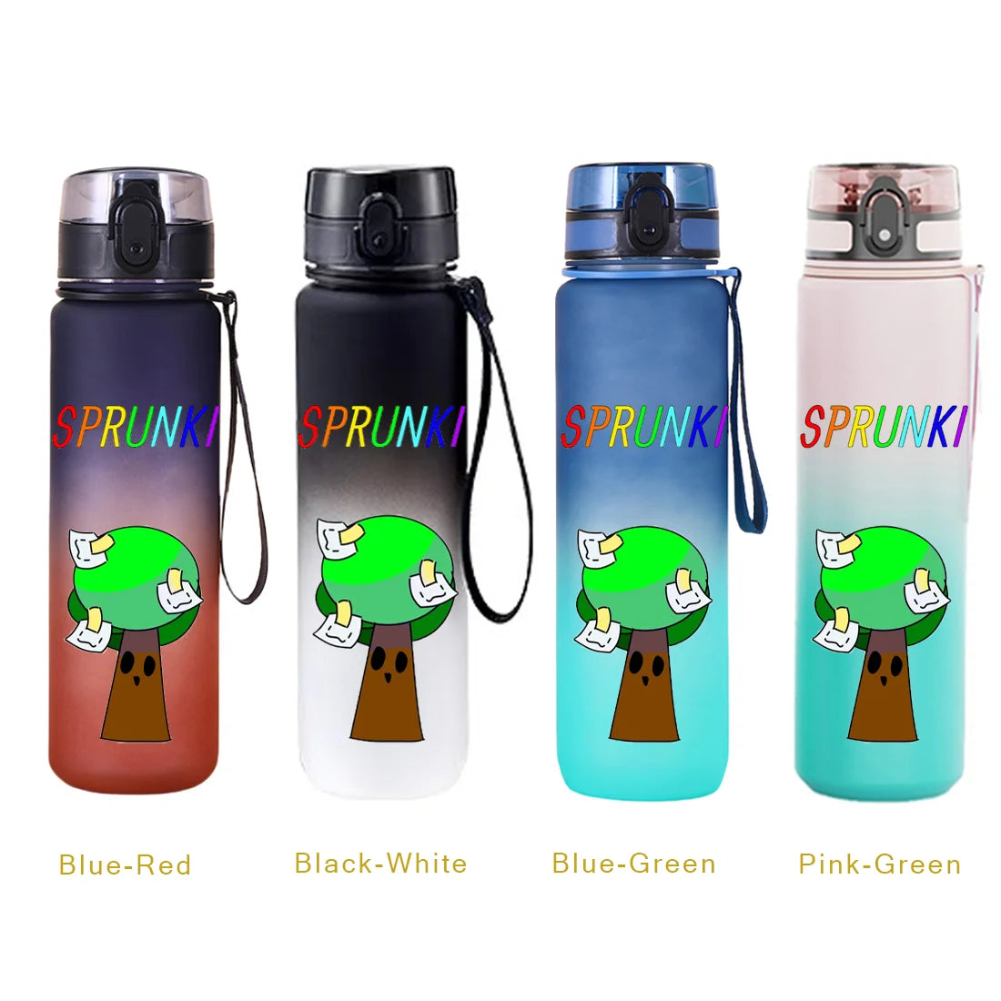 650ML Sprunki Sports Water Cup Portable Fitness Drink Bottle Kettle Outdoor Travel Office Jugs Shaker Drink Bottle Game Gifts