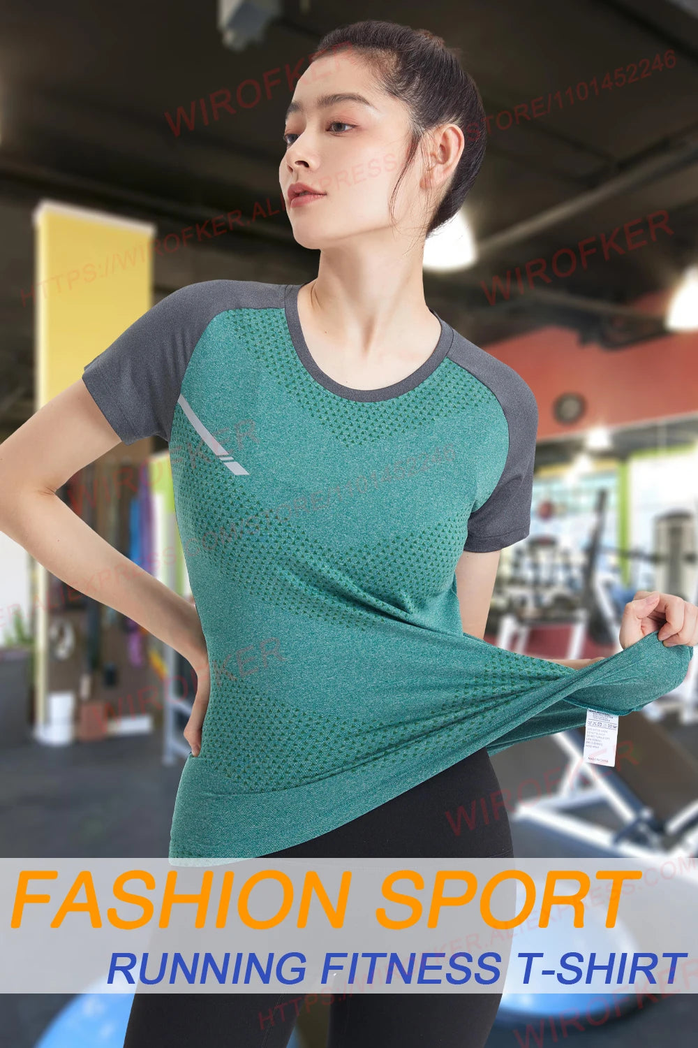 “Flexoora Women’s Quick‑Dry Yoga & Gym Tee”
