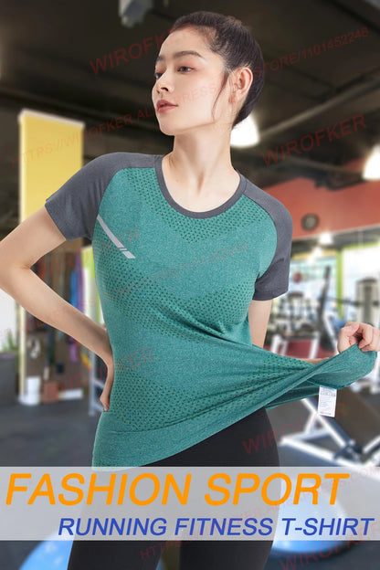 “Flexoora Women’s Quick‑Dry Yoga & Gym Tee”
