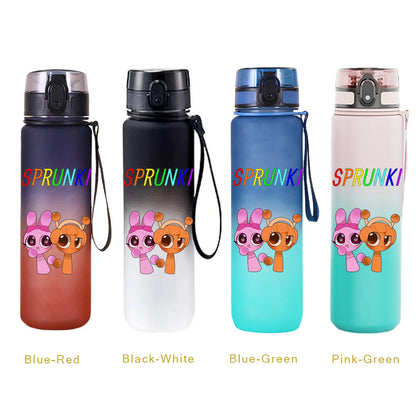 650ML Sprunki Sports Water Cup Portable Fitness Drink Bottle Kettle Outdoor Travel Office Jugs Shaker Drink Bottle Game Gifts