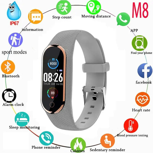 2025 Fitness Watch: Color Display, Step Tracker, Multi-Sport, Message Notifications, Remote Camera/Music Band