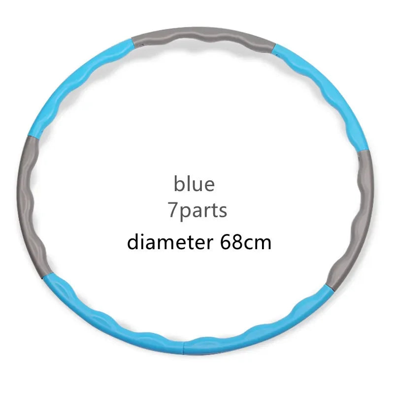 “Flexoora Detachable Pilates Hoop – Gym Fitness Body 9/8/7‑Tube Slimming Waist Trainer”